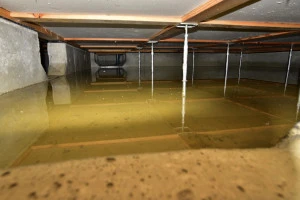 床下浸水の写真