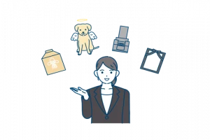 ペット葬儀社のイメージイラスト