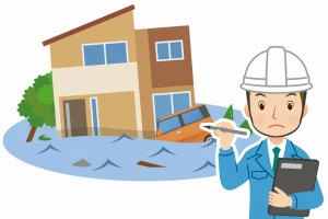 床下修理業者のイラスト