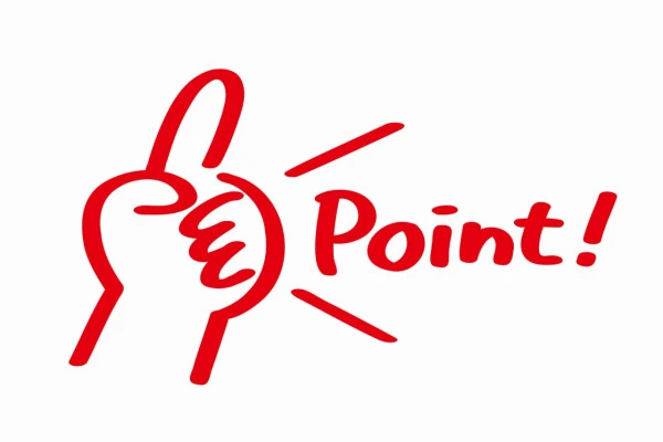 人差し指のイラストとPointの文字