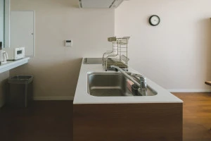 I型のキッチンの写真