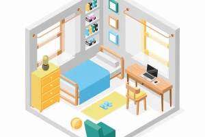 部屋のイラスト