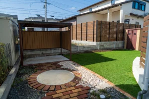 エクステリア工事の様子