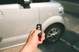 車とキーレスの写真