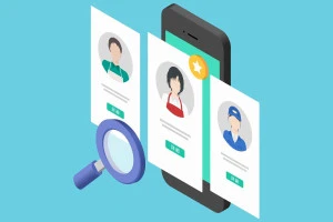 遺品整理事業者を比較している絵