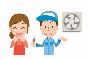 換気扇修理業者のイメージイラスト