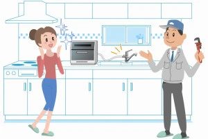 食器洗い機の設置のイメージイラスト