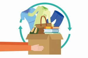 リサイクルショップのイメージイラスト