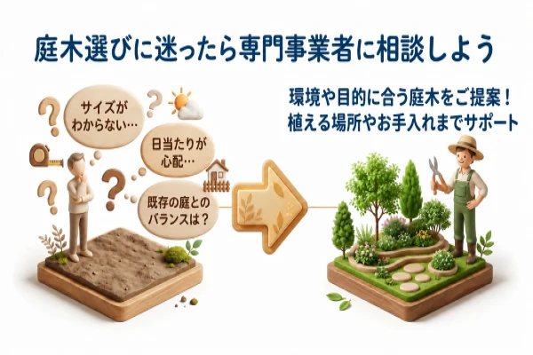 庭木選びに迷ったら専門事業者に相談しようの画像