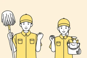 ハウスクリーニング事業者の絵