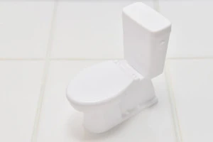 タイルのトイレの写真