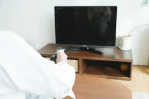 画面が映らないテレビの写真