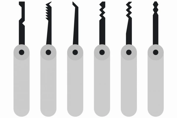 ピッキングに使用する器具のイラスト