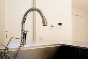 キッチンの蛇口の写真