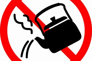 お湯禁止のイラスト