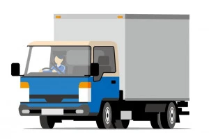 配達トラックのイラスト