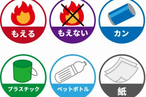 ごみの分別のイラスト