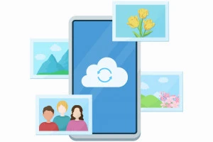 クラウドストレージのコンセプトイラスト