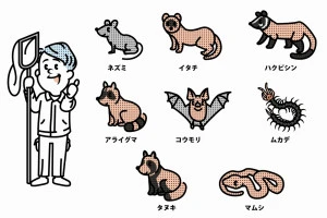 駆除業者のイラスト