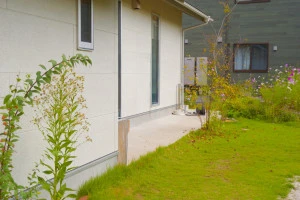 住宅の庭の写真