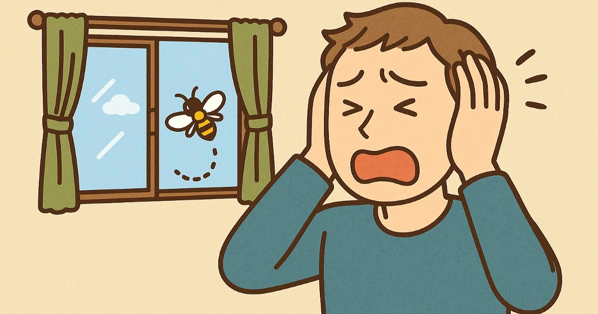 家の中の蜂を見失ったら?まず部屋を暗くして窓から追い出す!
