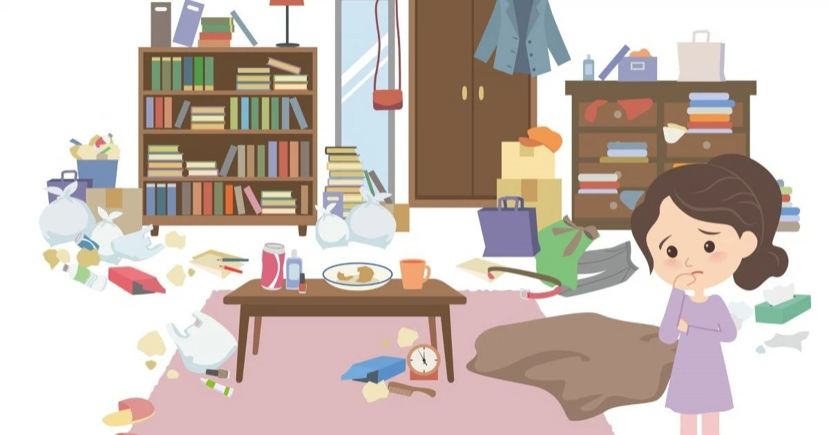 部屋が汚いのは病気や精神疾患が原因かも。改善と片付けのコツ