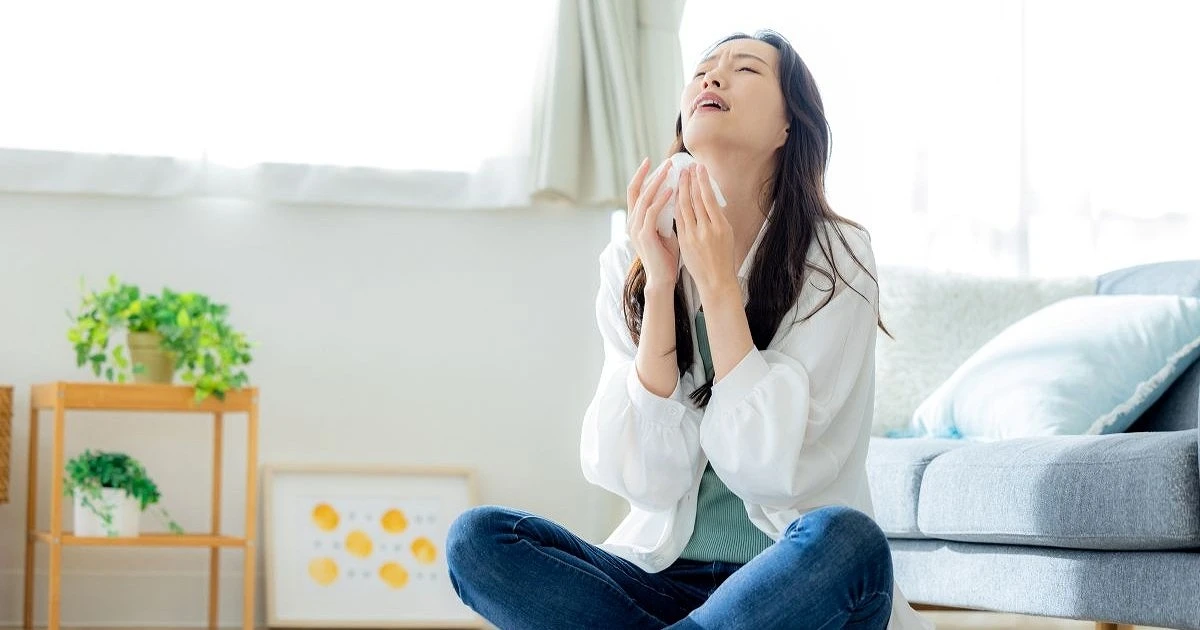 家に帰ると鼻水が出る!くしゃみが止まらない原因と対策を解説