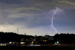 落雷の写真
