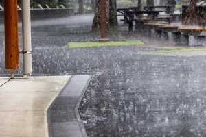 大雨のようす