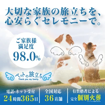 ペットの旅立ちのイメージ画像