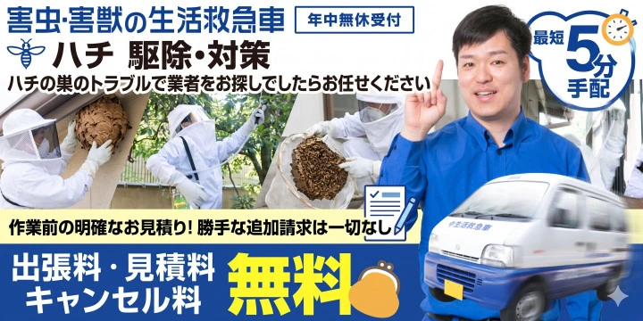 害虫駆除の生活救急車イメージ画像