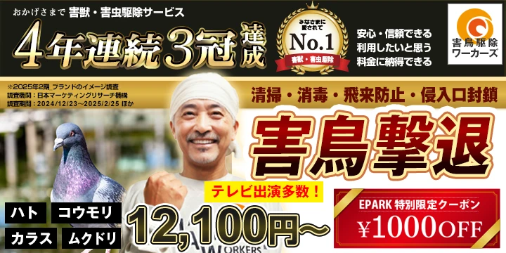 害鳥駆除ワーカーズイメージ画像