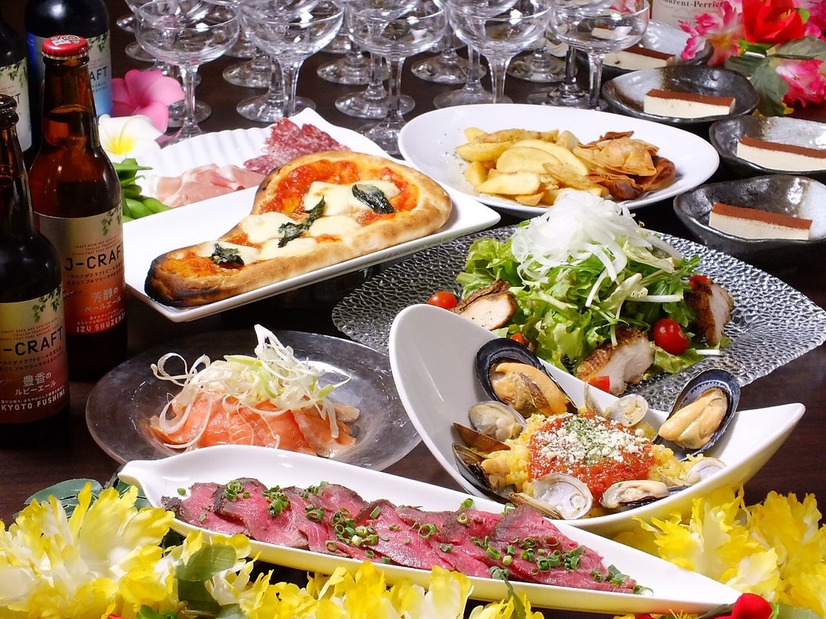 2 hours All-you-can-eat cuisine all 6 items 【weekday (Sun - Thu) limited girls course】 3500 yen (tax excluded) ♪
