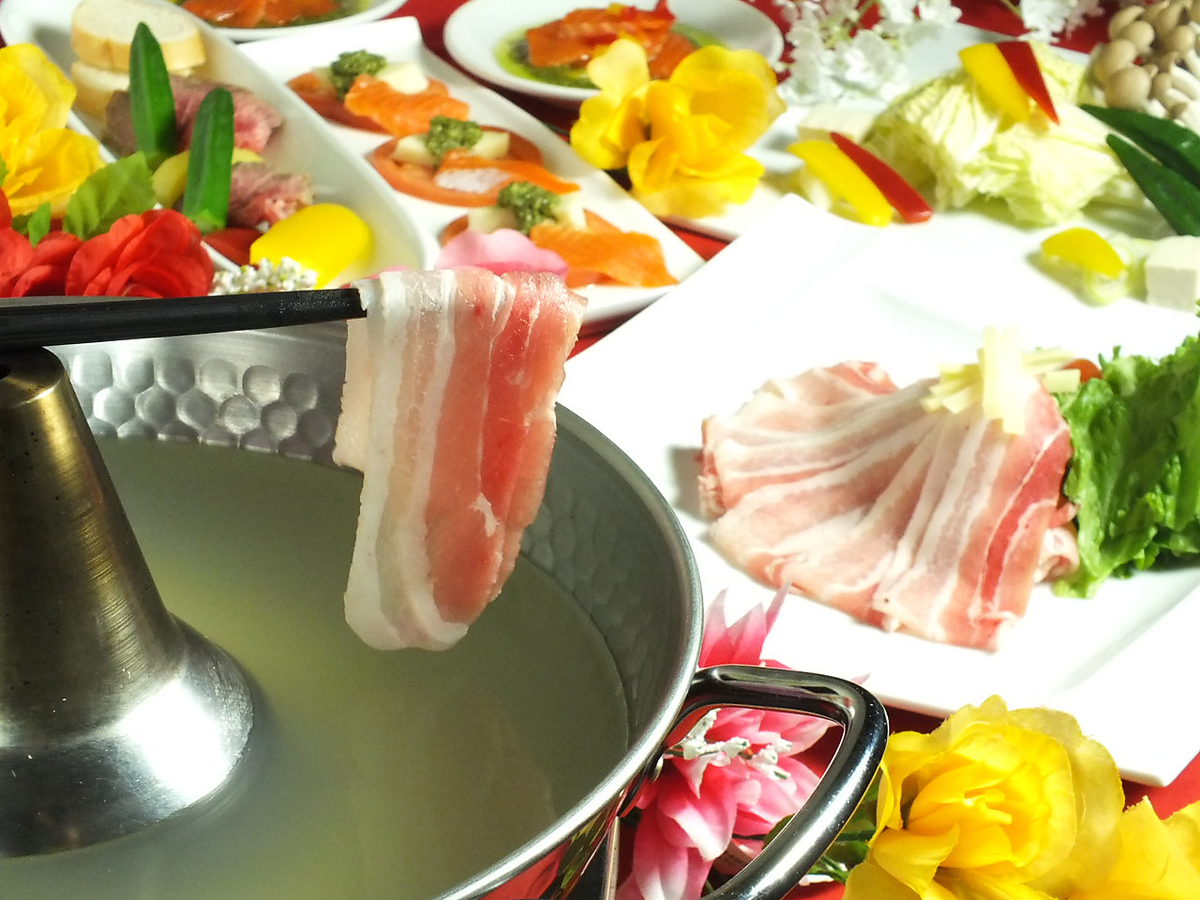 リニューアル記念♪しゃぶしゃぶ&サイドメニュー食べ飲み放題120分1980円→1480円