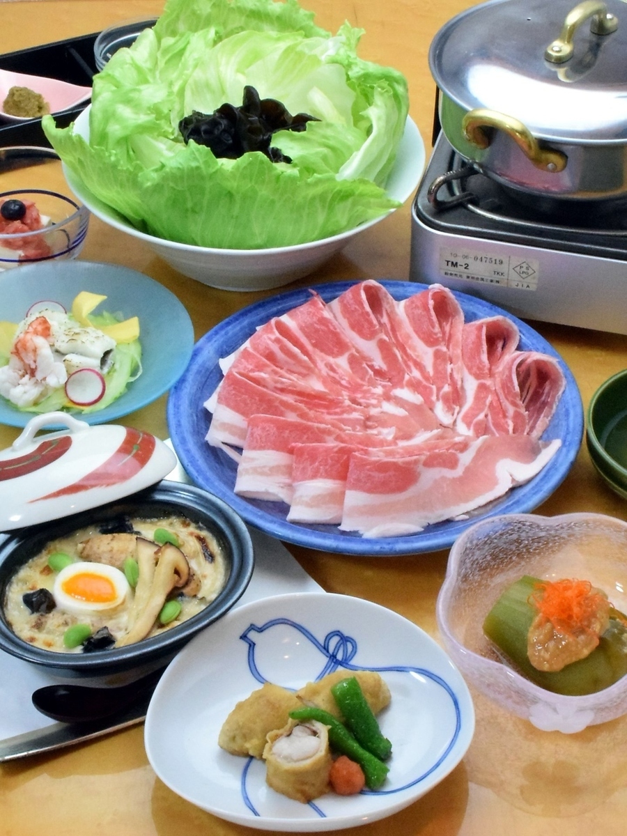150分飲み放題付き【黒豚しゃぶコース】 (税込)