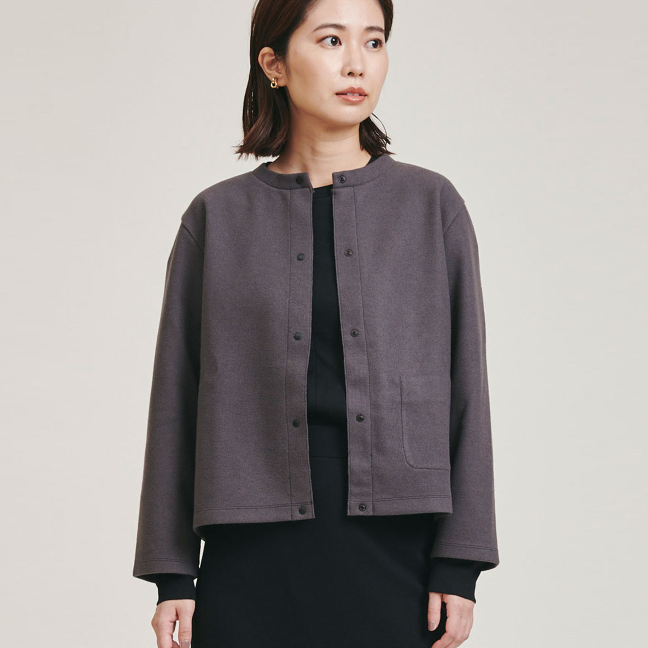 ニットライクプルカーディガン