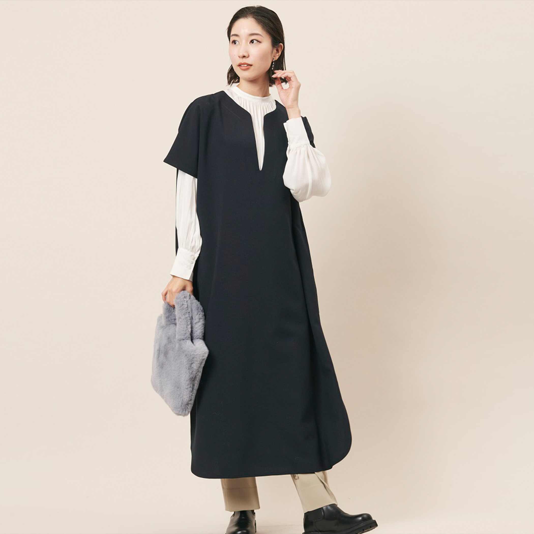 さらっとカフタンワンピース