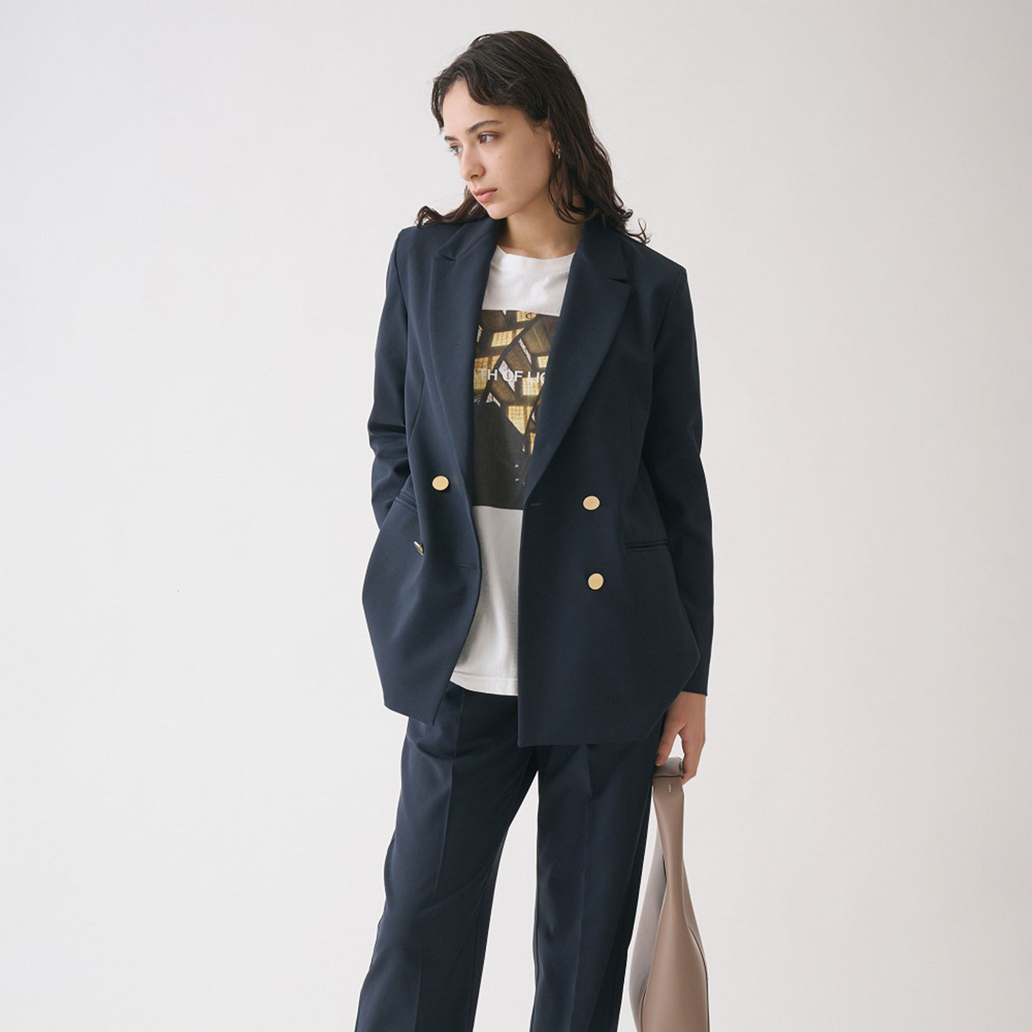 【セットアップ可】ダブルブレストジャケット