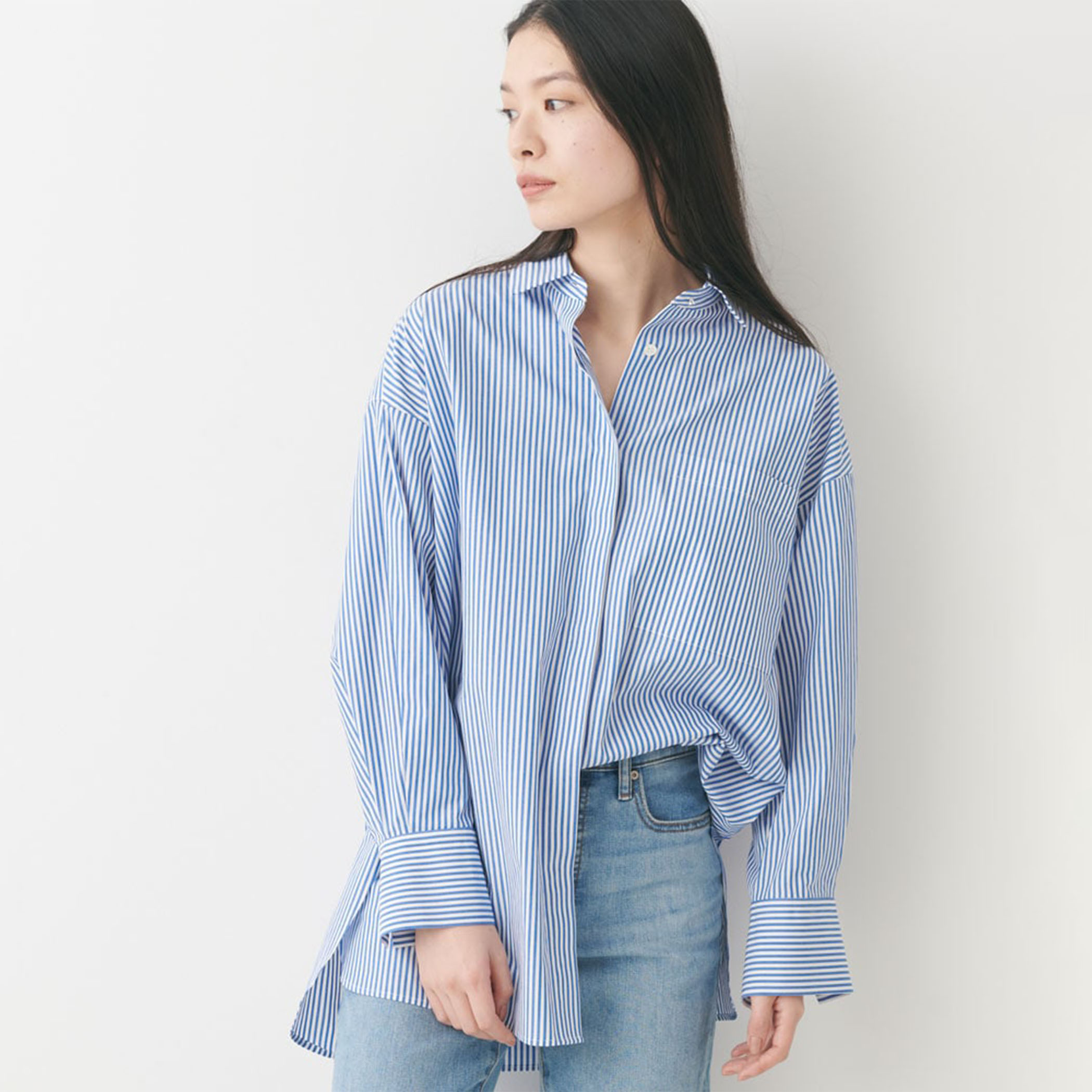 オーバーサイズカラーシャツ