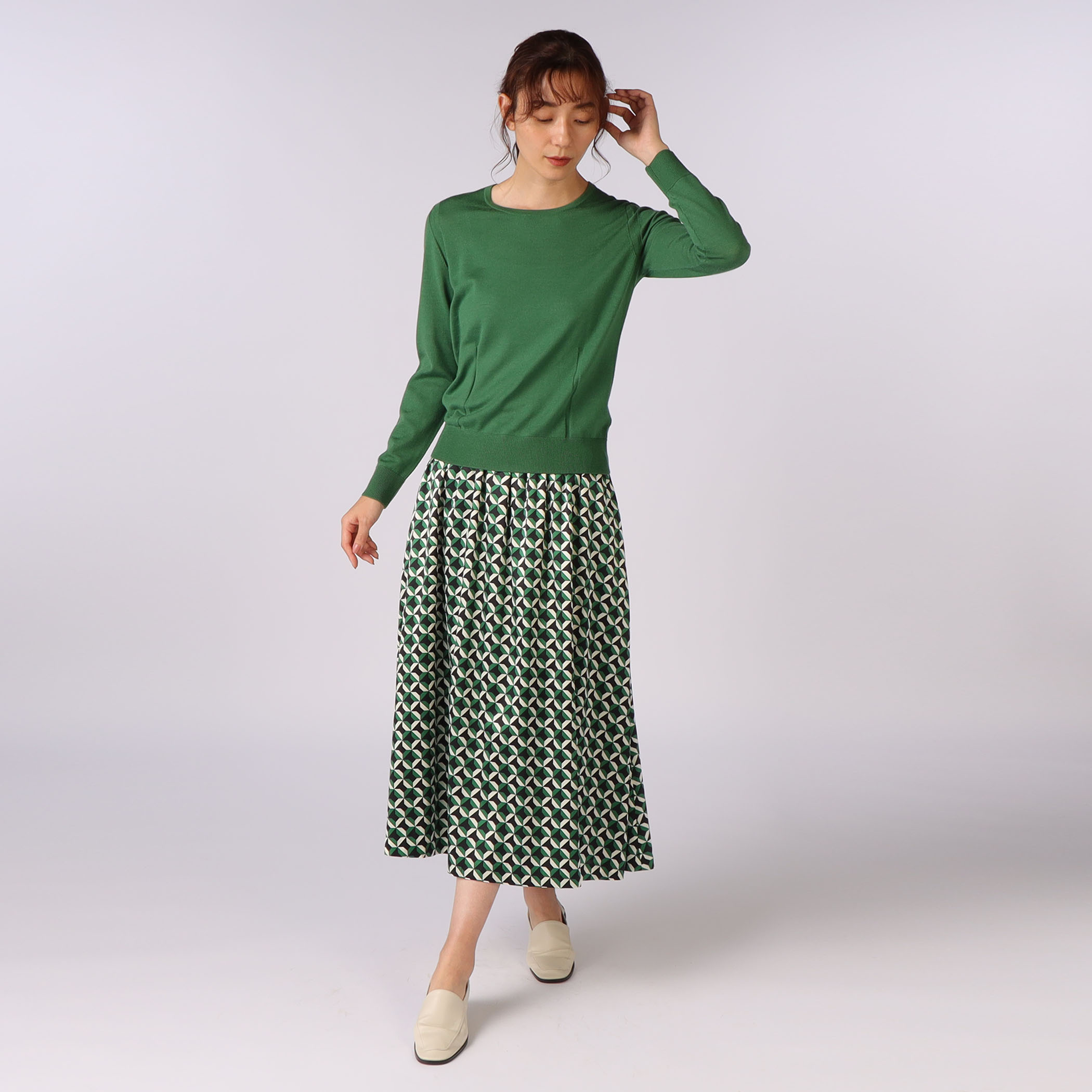 ジオメトリックビンダスカート