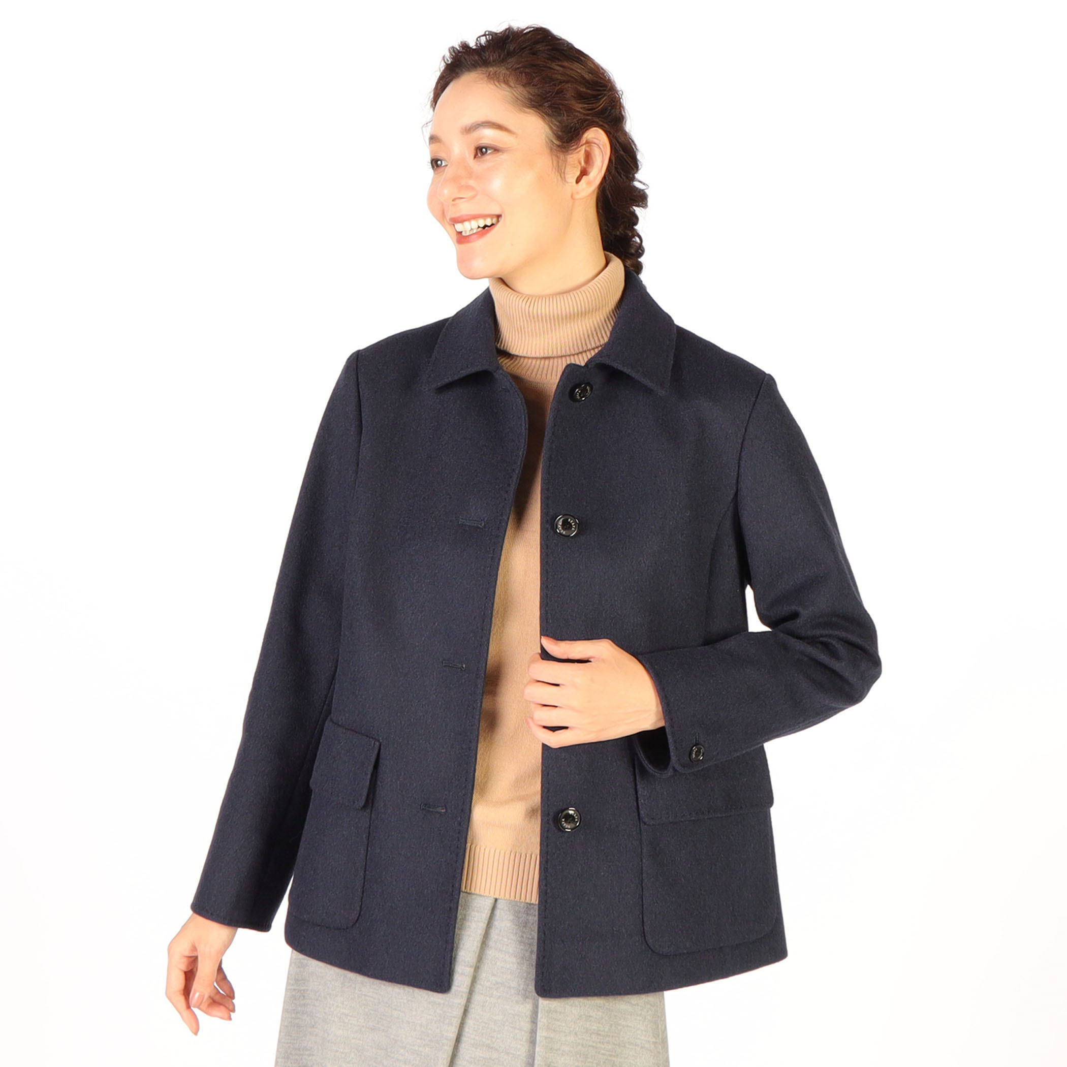 ウールビーバーコート