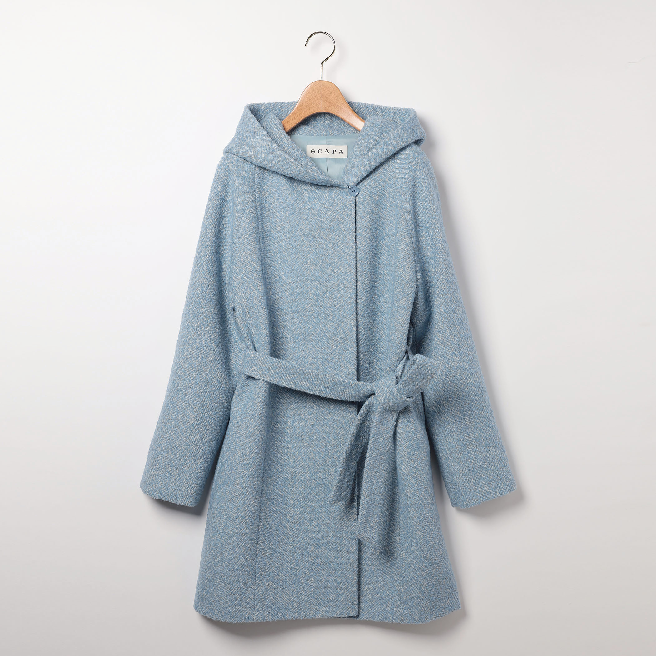 エアリーヘリンボーンガウンコート