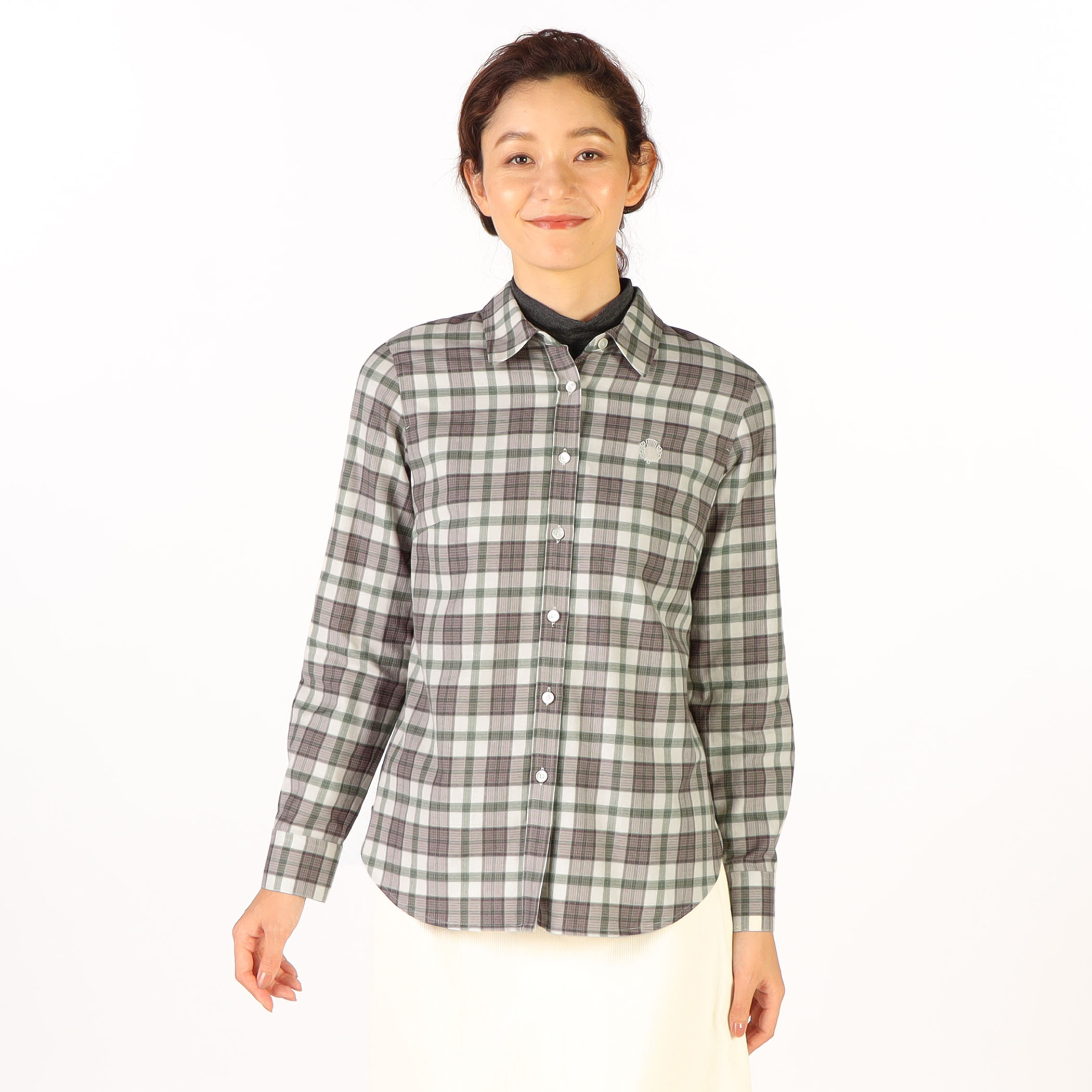 フランネルチェック２ブラウス