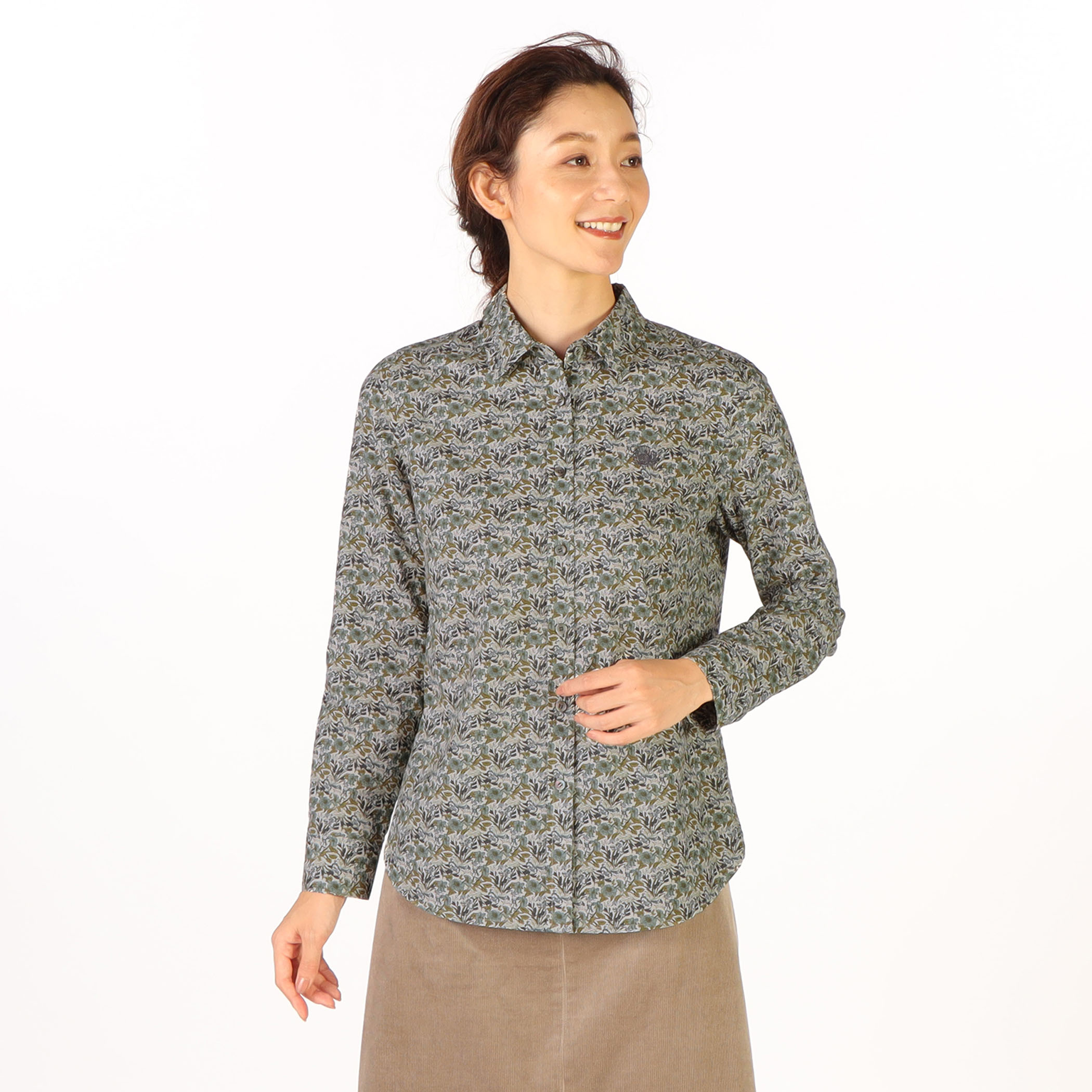 フラワーボイルブラウス