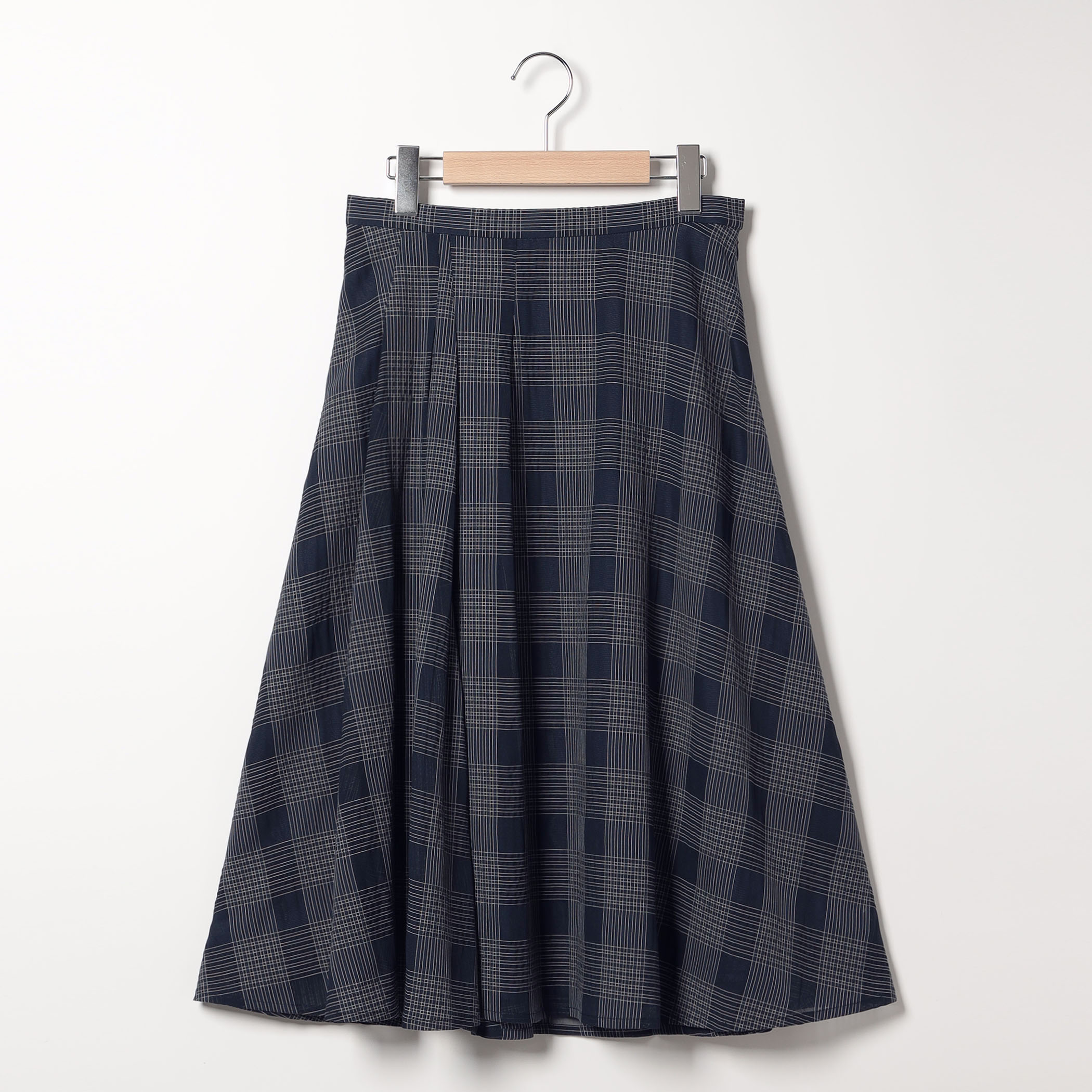 シアーチェックスカート