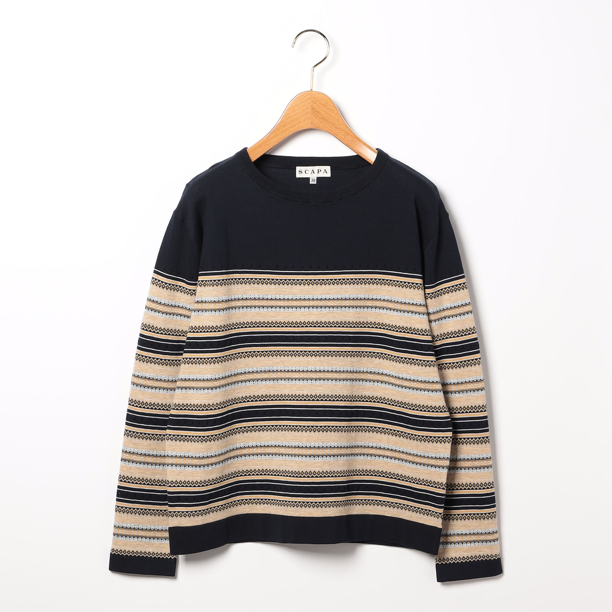 フェアアイルボーダーニット