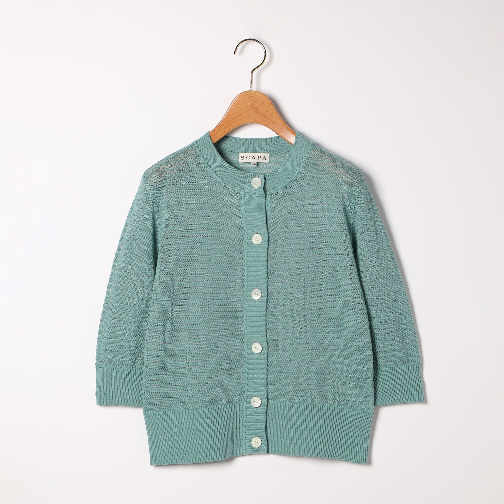 レーシーリネンニット