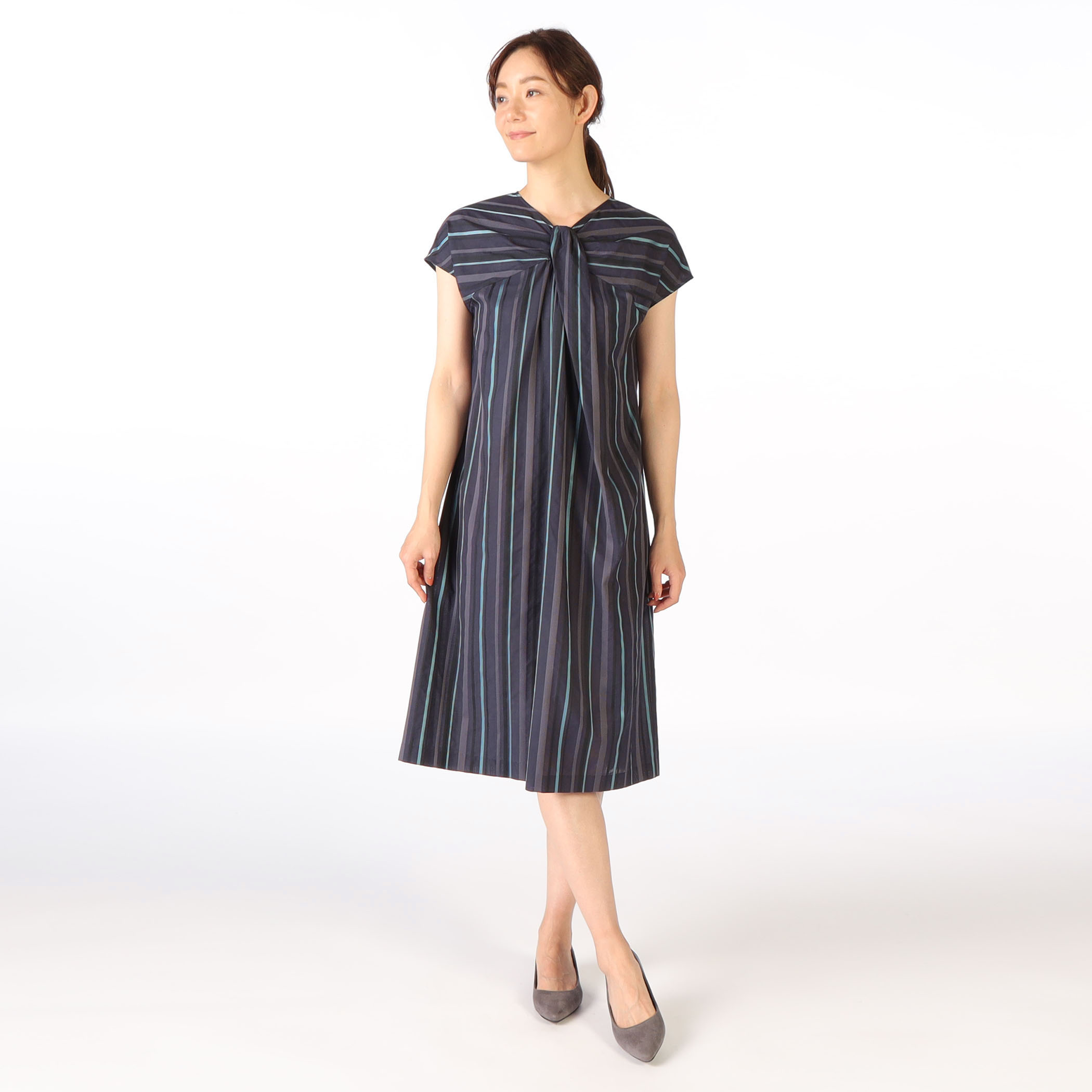 シアーボーダーワンピース