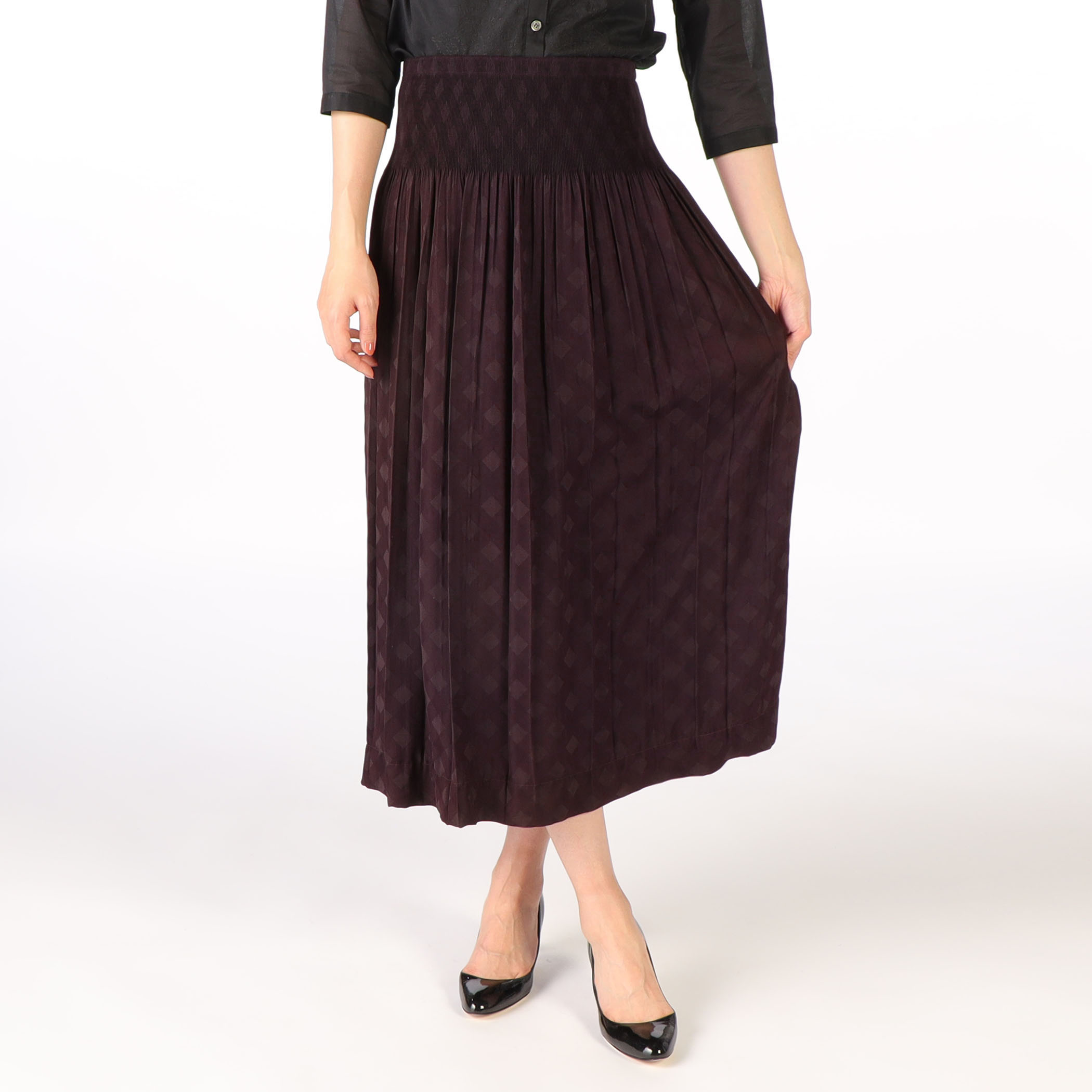 ギンガムジャカードスカート