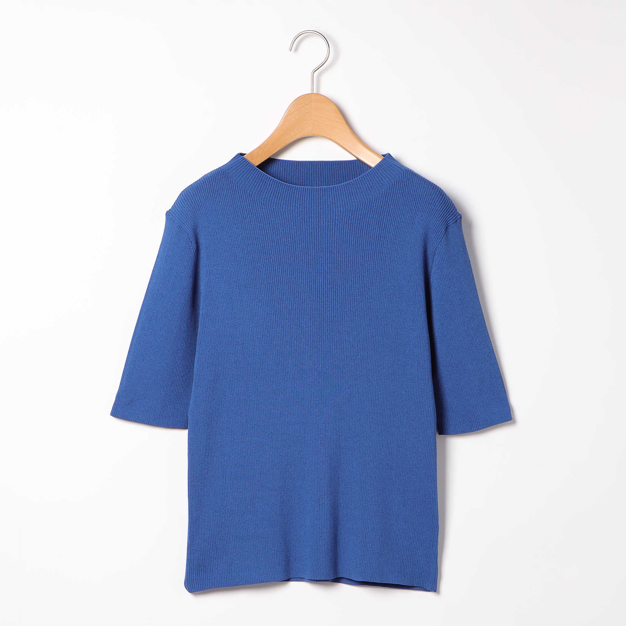 ブライトストレッチ半袖ニット